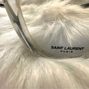 Barely used Saint Laurent black and clear glasses